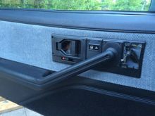 Needs the manual mirror trim plate, and trim behind door handle.