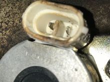 This is (I think) the speedometer sending unit and the plug. I'm not sure that the plug shown actually plugs into this. 