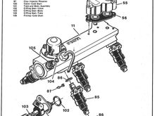 Fuel rail labeled
