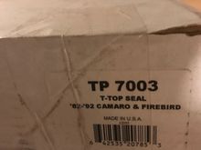 new t-top seals $100 shipped