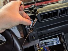 Here is the mic I needed to run up the pillar