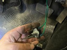 The switch inside the car