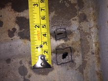 2 holes on driver floor