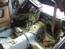 Ripped out the whole interior and Dynomated the whole car front and back plus the doors!