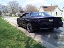 rear is all blacked out as well. i actually have the windows tinted now and it looks WAYYY better