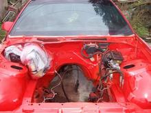 026 engine compartment cleaned out and painted