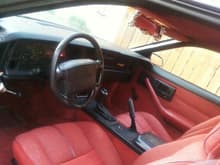 Interior. Still being cleaned and restored, but almost mint. Needs a deep clean to get a few of the stains out though.