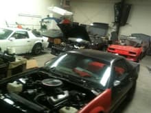 inside the shop ..All Irocs or Z28s