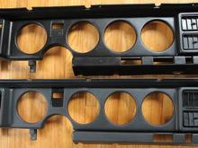 Black &amp; Gray Gauge Bezels 3rd Gen Firebird