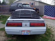 rear window louvers from jegs from columbus ohio
3 part plastic or to say ABS really thin made but look good