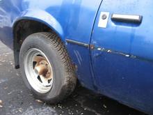 Only rust hole on the car!