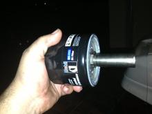 I put the stick in the new one