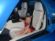 My 18 month old boy, never too young for fast cars!