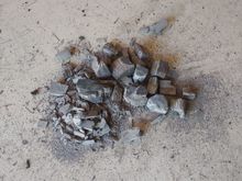 The chunk that was rattling, what was left of it after the r&r. 