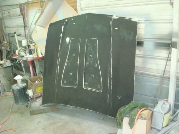 Sanded the hood to get it ready to seal in epoxy. I didnt see the need to take it to bare metal given how it sanded.