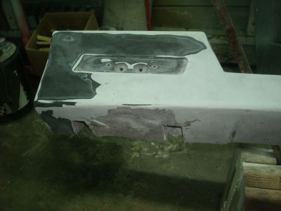 Driver side repair trimmed.