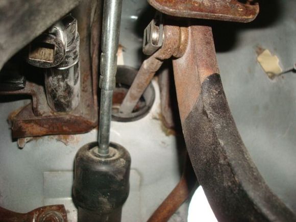 Rod and clip in place. Working pedals again.
