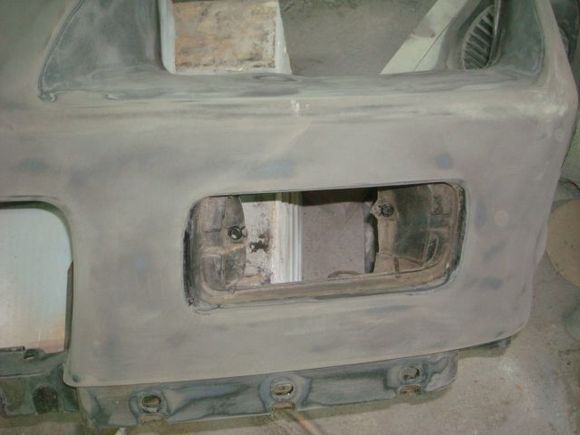 Driver side before cutting.