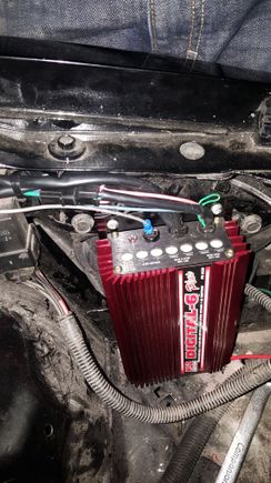 MSD Digital 6, mounted in the drivers side front fender well