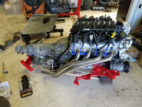 2002 5.3 w/LS1 accessories and LS6 intake. PA Racing tubular Kmember, Spohn cross member, RI longtube headers