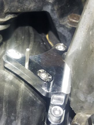 Good view showing the interference with the accessory bracket and the amount of material that had to be removed.