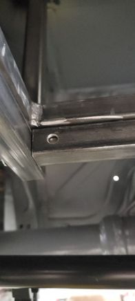 Rosette welds were done with the setup on the car to ensure all the minor angles needed are locked in. Welding upside down sucks. 