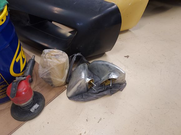 Snuck these to work on midnights and got them sanded down. Paint was so baked and dry, it came off super fast.