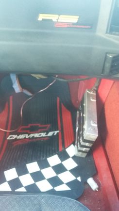 Removed the panel under the dash and this is what I found tucked...