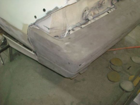 Have to repair a spot where the bumper cover is split above the exhaust.