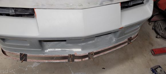 Sliced the lower spoiler 