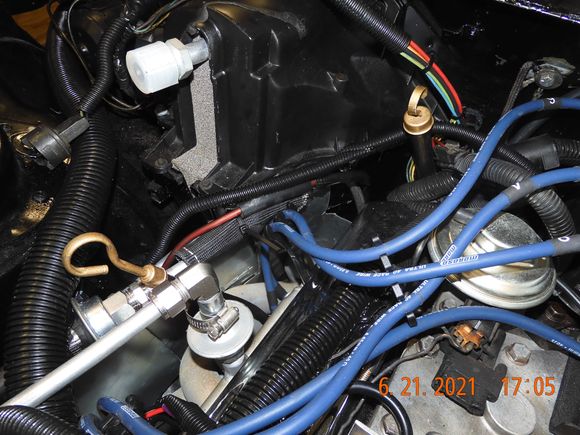 Spent most of the morning installing header heat shields and rebuilding my evap houng 