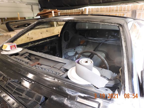 All old adhesive removed
