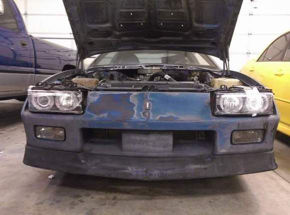 Test fit bumper for e36 m3 headlight install