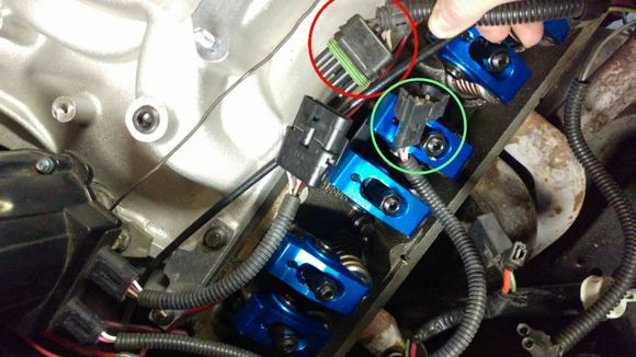 red to IM, green from coil