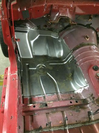 Burn in the goodmark pan. Donor car was not usable, rusted as well. Surprise Surprise