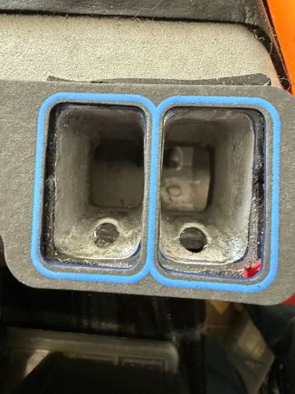 Before porting overlayed with a 1205 gasket.