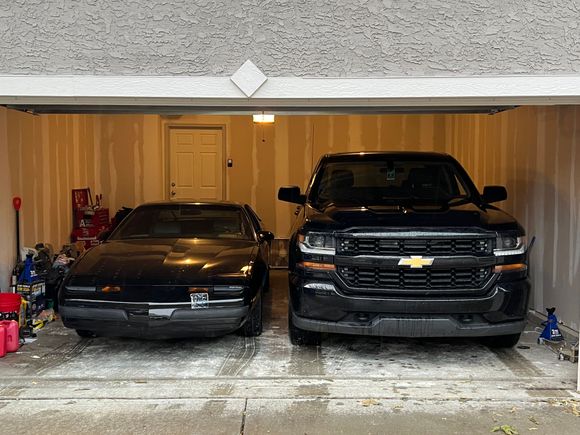 1989 Firebird and 2017 Silverado