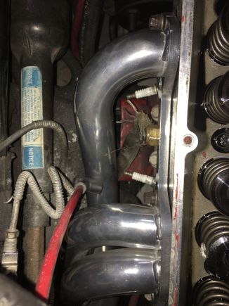 Spark plug #1 and #3 installed w/o the plug boots.