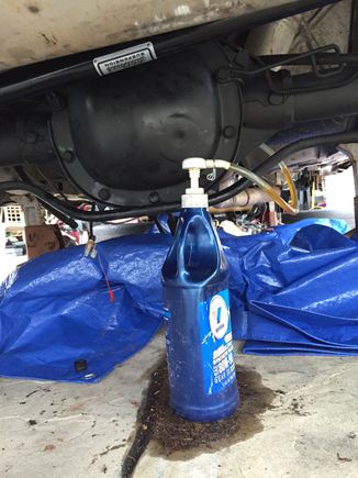 Rear end service. Connecting the 4th gen flex line to the 3rd gen hard line was time consuming because the hard line connector was chewed up.