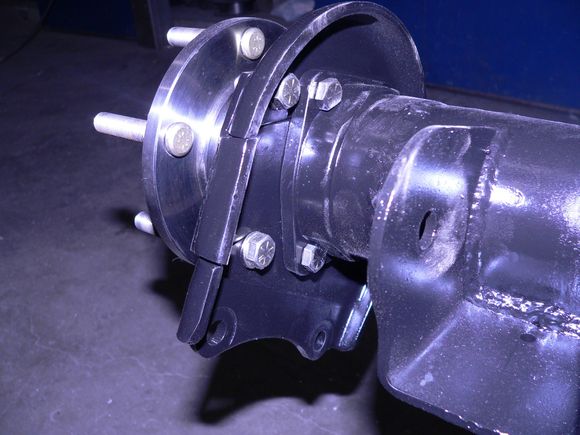 Had to modify the caliper mounts to make the Camaro calipers work right on the Ford!