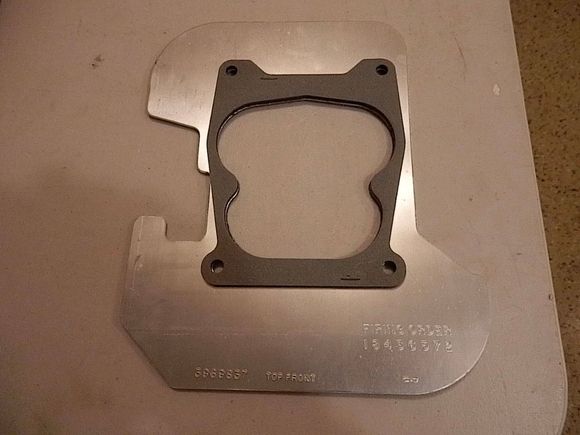 GM Q-jet heatshield top.