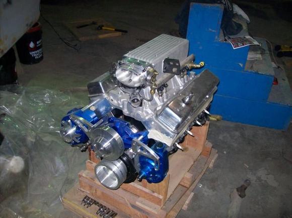 383 with march mid mount pulleys
