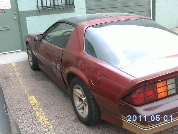 Before pictures of 87 IROC
