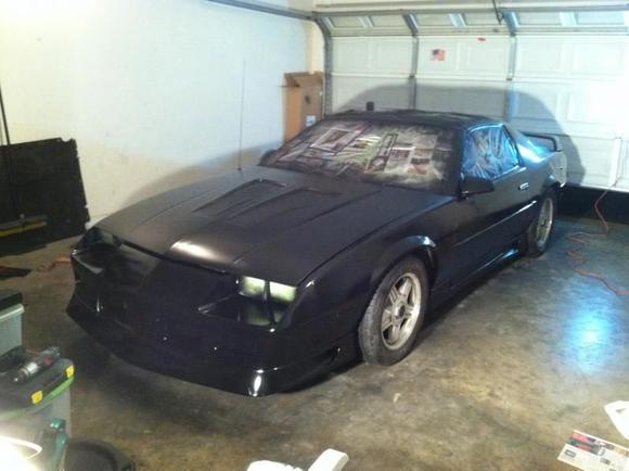 during paint
