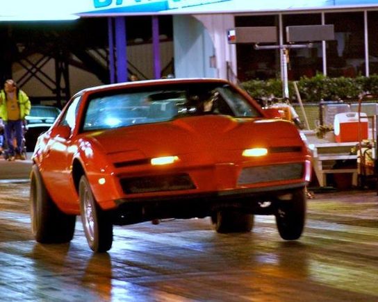 wheels off the ground!