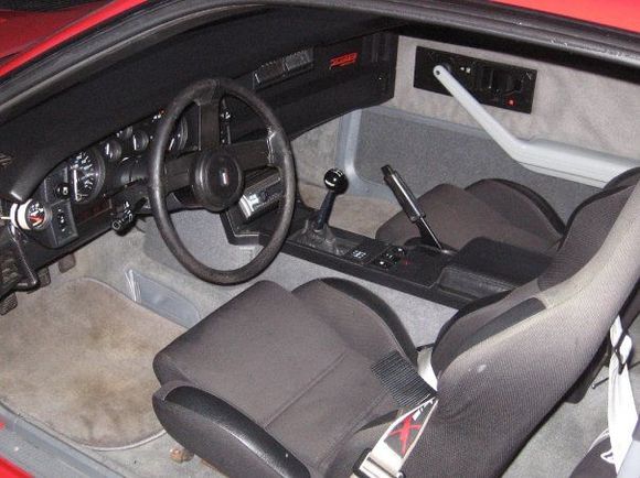 inside the car
