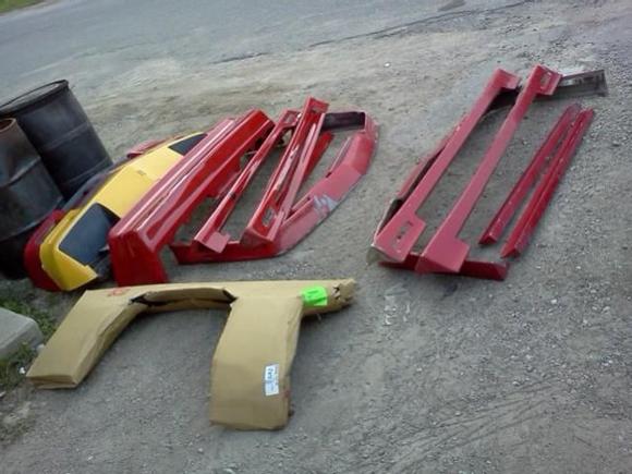91 ground effects kit also replaced both rear quarters, front fenders,New Front Bumper Cover, Fiberglass Big Block Hood,