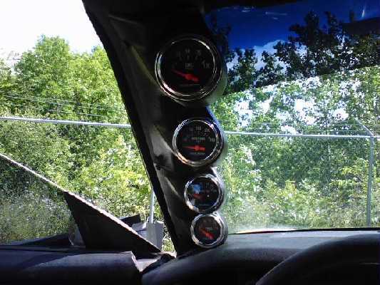 custom built 4 gauge pod a-pillar
