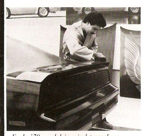 Refining the rear spoiler. Note the "Turbo" on the plate, indicating the abandoned Turbo engine.