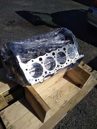 That how I picked up the block from my engine builder. They did a great job and correctly adjusted my camshaft SLP 51002